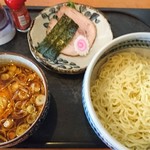 かまや食堂 - つけ麺。中華そばと同じく独特な風味。暑い時期にオススメです。