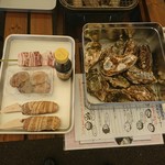 ぐらんぱるぽーと海鮮BBQ - 2018年2月　カンカン焼き（10個入り）など