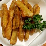 仁川うどん - ゴボウの唐揚げ