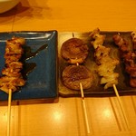 Tokunaga Nikusakaba - 2018年2月　シロ、シイタケ、鶏皮、カシラ、豚バラ