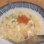 吉次蟹蔵 - 雑炊にいくらを乗っけて