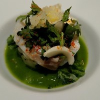 Restaurant MiYa－Vie - 蒸し焼きにした真鱈、春菊と百合根、日向夏。