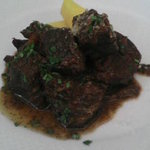 ヴィア トスカネッラ - 牛頬肉の赤ワイン煮、ぱさついてて残念。