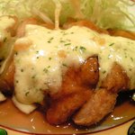 帰燕 - 和定食 1500円 の若鶏唐揚甘酢あんかけ 和風タルタルソース添え