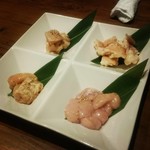 ホルモンバル ののい - 牛ホルモン　塩4種盛り合わせ