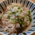 和食 おの寺 - 瀬つき鯵の炊き込みご飯