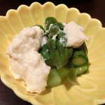 帰燕 - 和定食 1500円 のアスパラガスの湯葉和え