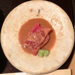 帰燕 - 和定食 1500円 の鮪胡麻だれかけ