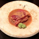 帰燕 - 和定食 1500円 の鮪胡麻だれかけ