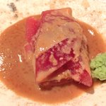 帰燕 - 和定食 1500円 の鮪胡麻だれかけ