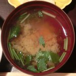 帰燕 - 和定食 1500円 の味噌汁
