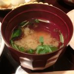 帰燕 - 和定食 1500円 の味噌汁