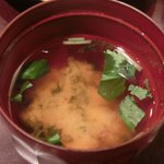 帰燕 - 和定食 1500円 の味噌汁