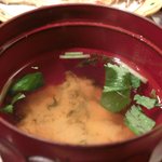 帰燕 - 和定食 1500円 の味噌汁