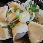 永吉 - 一口ゆで餃子さっぱり葱盛り　３９０円