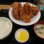 六嵐 - ザンギ定食（３ケ）680円