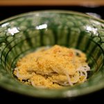 帰燕 - 昼懐石 6890円 の蕎麦の自家製カラスミ掛け