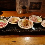 焼とんyaたゆたゆ - ☆【焼とんyaたゆたゆ 天下茶屋本店】さん…豚のとろ火刺し盛り5種(≧▽≦)/～♡☆