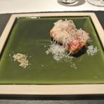 リストランテ カノフィーロ - ビーツのフリットとローズマリーの塩　ペコリーノトスカーノ