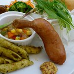 ココ・ファーム・カフェ - 骨付きソーセージ