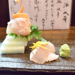 大納言本家 - まだまだ正月気分が楽しめる盛り付けの甘鯛焼霜降りは絶品でした