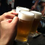 恵比寿一丁目ホルモン - ビールで乾杯