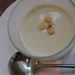 OGINO organic Restaurant - 冷製ソラマメのポタージュ