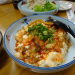 四ツ木製麺所 - キムチ納豆豆腐