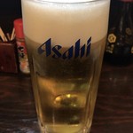 新宿参丁目 立呑み ありがとう - 生ビール（中ジョッキ） ¥450