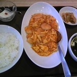 中華旬菜 レッドクリフ - 藩茄蝦仁セット