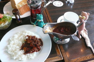 トリム - さすがお肉の殿堂：万世のカフェのハヤスライス！