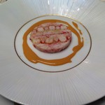 名古屋マリオットアソシアホテル - 車海老・紅ズワイ蟹のゼリー寄せ　クリュスタッセのクリームソース添え