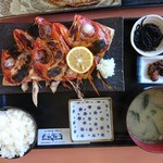 いとう漁協直営　漁師めしや　波魚波 - 2018年2月　きんめかま塩焼き定食 1680円
