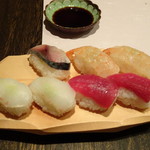 会員制 寿司割烹鷹勝 - ◆「カボス平目」「鯖」「海老」「まぐろ」