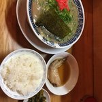 御天 - ネギラーメン¥1,000-  & Aセット ¥120-