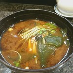 千石寿司 - シジミの赤出汁