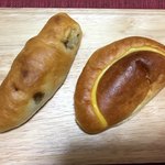 イスズベーカリー - 塩昆布パン、超特撰クリームパン