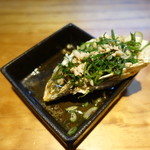 明道町中国菜 一星 - 兵庫播磨産の牡蠣、白髪ねぎに熱した油で仕上げ