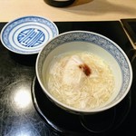 味あら井 - フグの白子、カニあんかけ