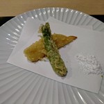 味あら井 - 筍、たらの芽の天ぷら