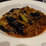 赤坂 四川飯店 - 野菜料理：麻婆ナス