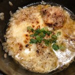 麺屋一燈 - 濃厚魚介つけ麺＋小ライス＋とろけるチーズ(炙り)