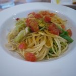 ワイン専門店 エノテカ バッカナーレ - キャベツとアンチョビ、カラスミのスパゲティ