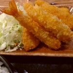 豊丸水産 - 【2018.2.19(月)】本日のワンコインランチ(ミックスフライ)500円のミックスフライ