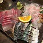 享楽 - 五島さば3種盛り合わせ