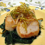 ア ラ メゾン ジャンポール - ・ホタテ貝柱のソテー、雲丹風味ソース