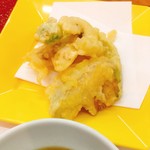Sushi No Kitagawa - 天ぷらはゲソ×2、獅子唐、椎茸、南瓜(^^)