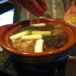 松もと - 生姜を搾って…