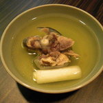 松もと - ○(鼈)と焼き葱。