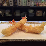 天ぷら 北川 - 最初に海老が二尾
